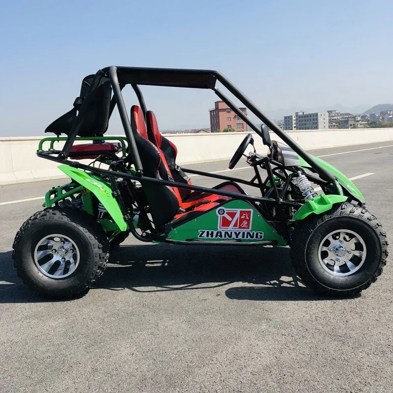 Goedkope Gas Benzine Aangedreven 150cc Frame Volwassen Buggy Go Kart 2 Seater Benzine 80 Km/h 10 Inch Velg Off Road Go Kart