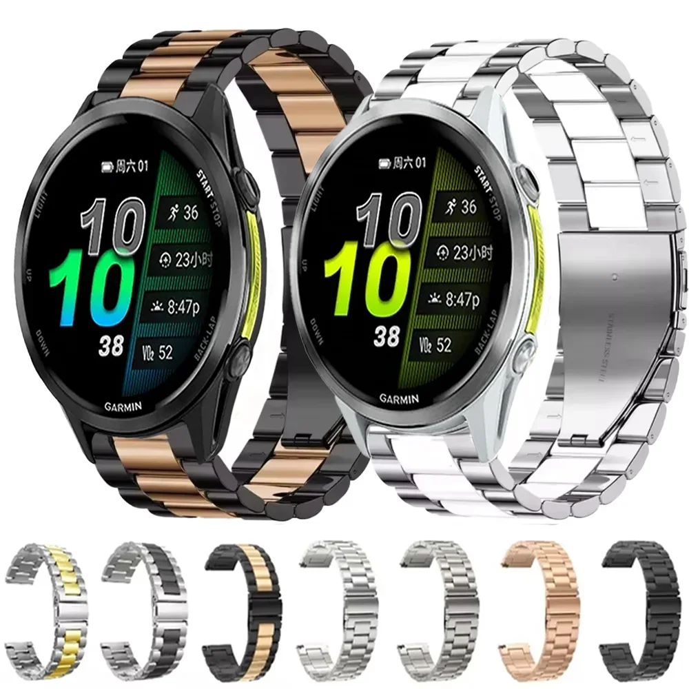 22mm Metal Strap for Garmin Forerunner 970 265 965 955 255 265 Music 570 47mm Bracelet Correa Garmin Venu 2 3 4 45mm Wristband