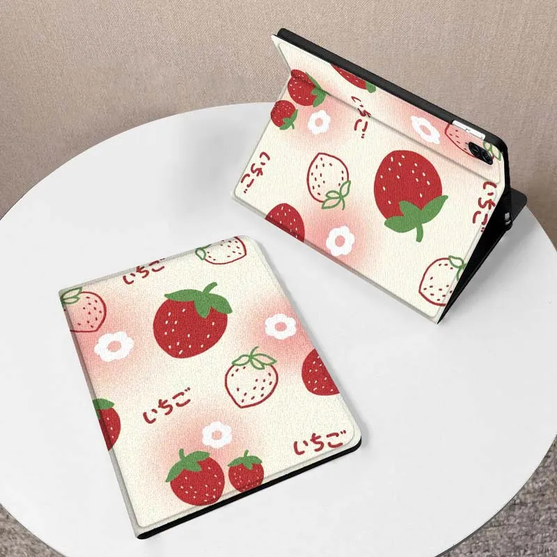 

Strawberry Sweet Pattern For Huawei MediaPad M5 T5 M6 SE C5e 11 12 X 2 Lite Pro Air S 12.2 Inch 5G Tablet Case