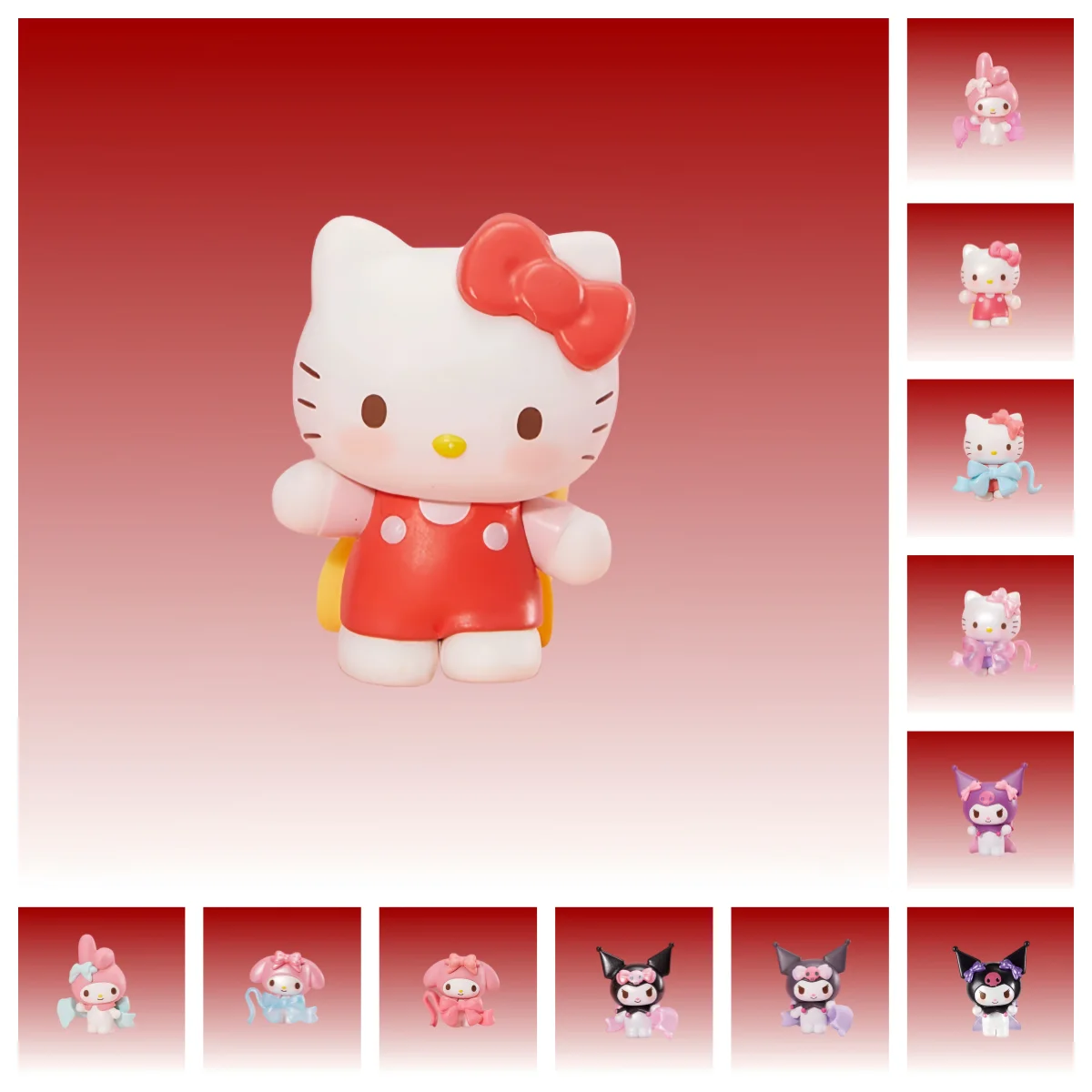 

Sanrio Love Bow Series Blind Box Hello Kitty My Melody Kuromi 3D Doll Blind box New Anime Figure Custom Doll Kawaii Toy Kid Gift
