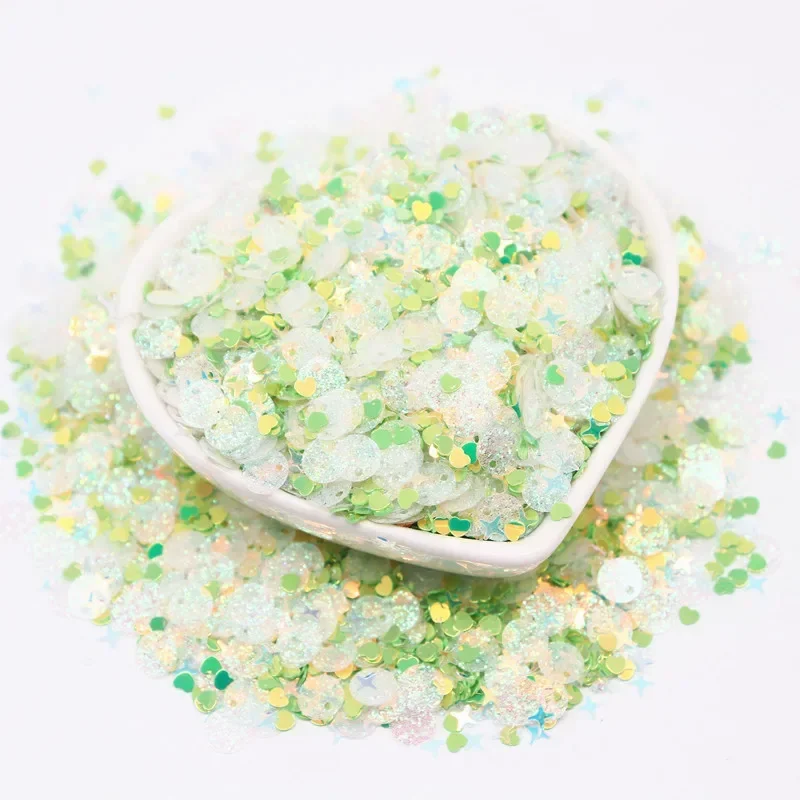 Glitter paillettes Mix Star Heart paillettes sciolte per Shaker Card Nail Art Scrapbook decorazione trucco coriandoli