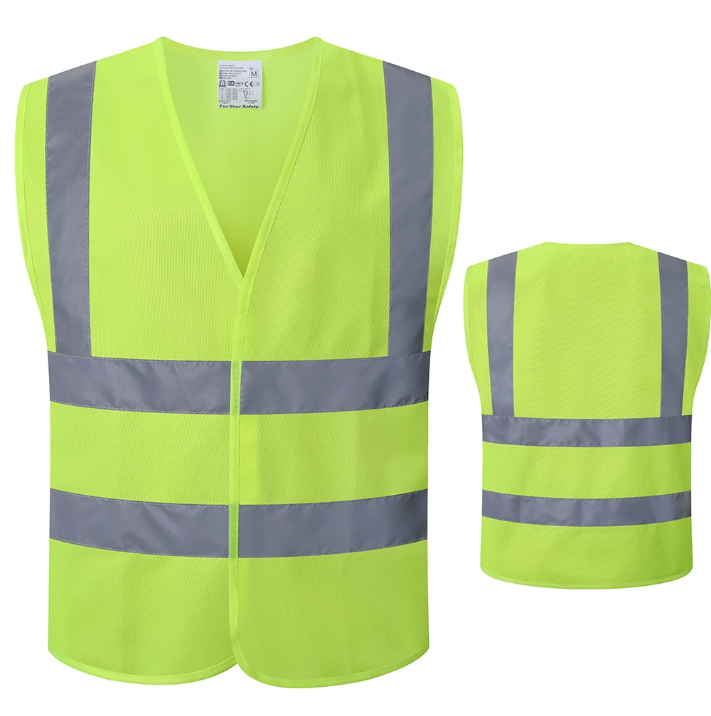 High Visibility Safety Vest With Reflective Stripes Construction Workwear Working Vest with Reflector Safety Jacket