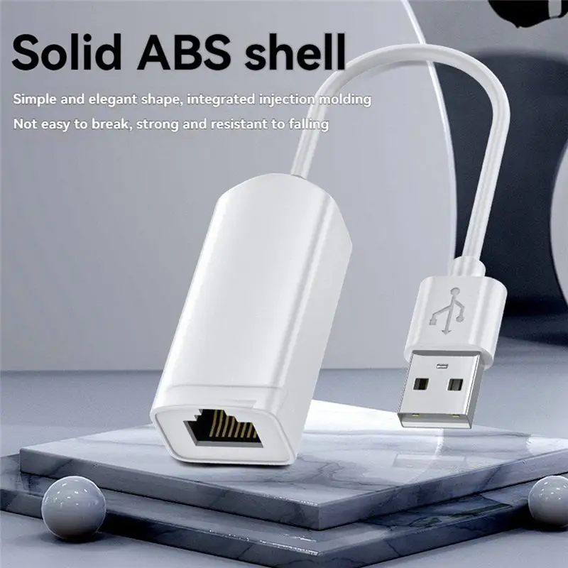 USB 2.0 To RJ45 Network Card 10/100Mbps USB Lan RJ45 Network Card USB To Ethernet Adapter For PC Laptop Win 7 8 10-AEF7