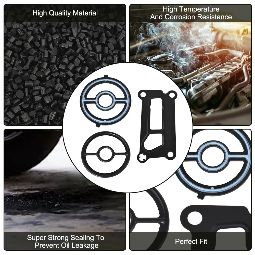 Engine Oil Cooler Seal Gasket For Mazda LF02-14-700 LF8X-14-702 LF02-14-342 Oil Cooler Seal Gasket Engine Oil Cooler Seal Gasket