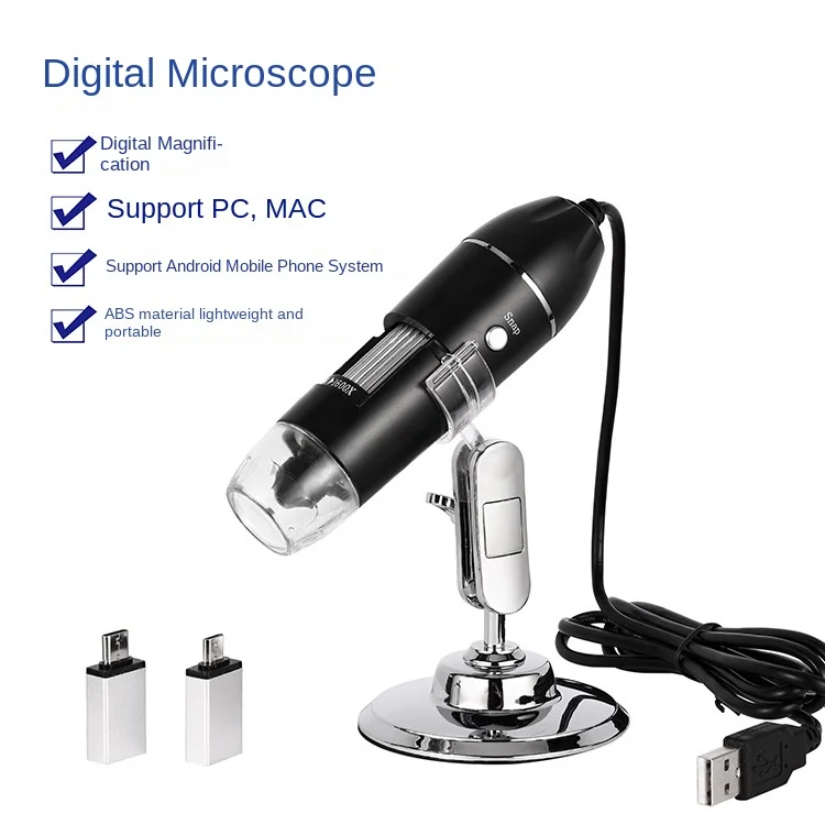 

Digital microscope, skin detector, can be connected to a computer to measure Android phones