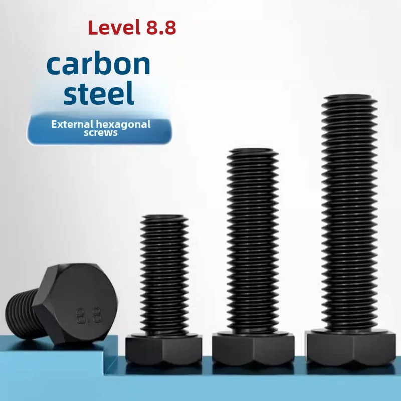 Carbon Steel Hexagonal Screw Bolt M18 M20 M22 M24 M27 M30 M33 M36 8.8 Grade Outer Hexagonal Screw Bolt