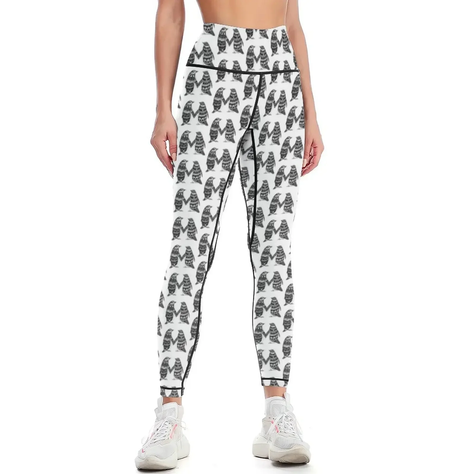 

Penguin Couple Leggings Golf wear sports for push up legging push up sport pants Womens Leggings