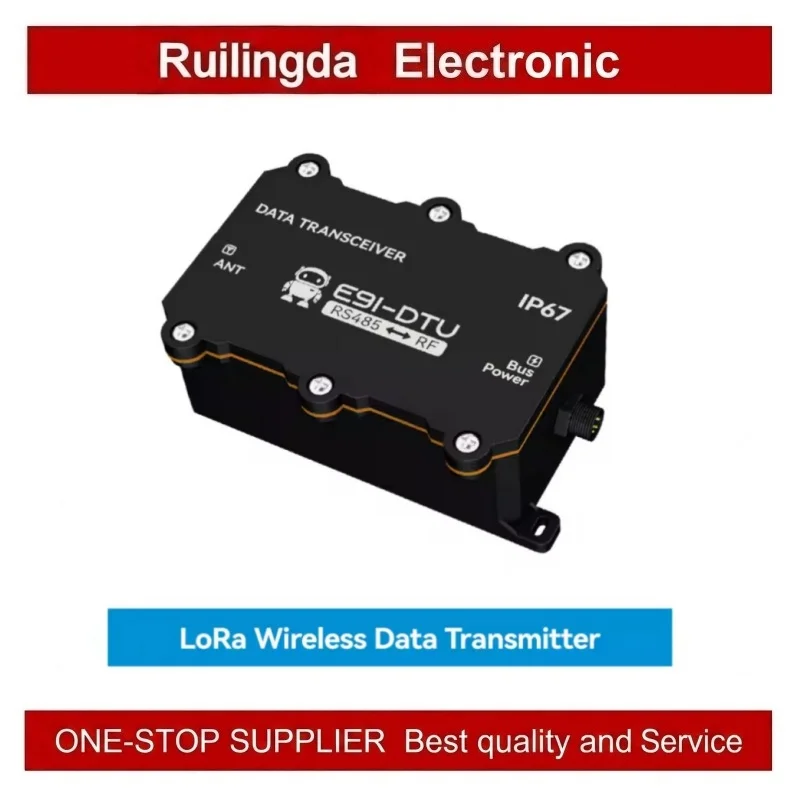 IP67 Protection RS485 LoRa Wireless Data Transmitter 433/868/915MHz EBYTE E91-DTU(400/900SL30) ESD Protection Modbus LBT