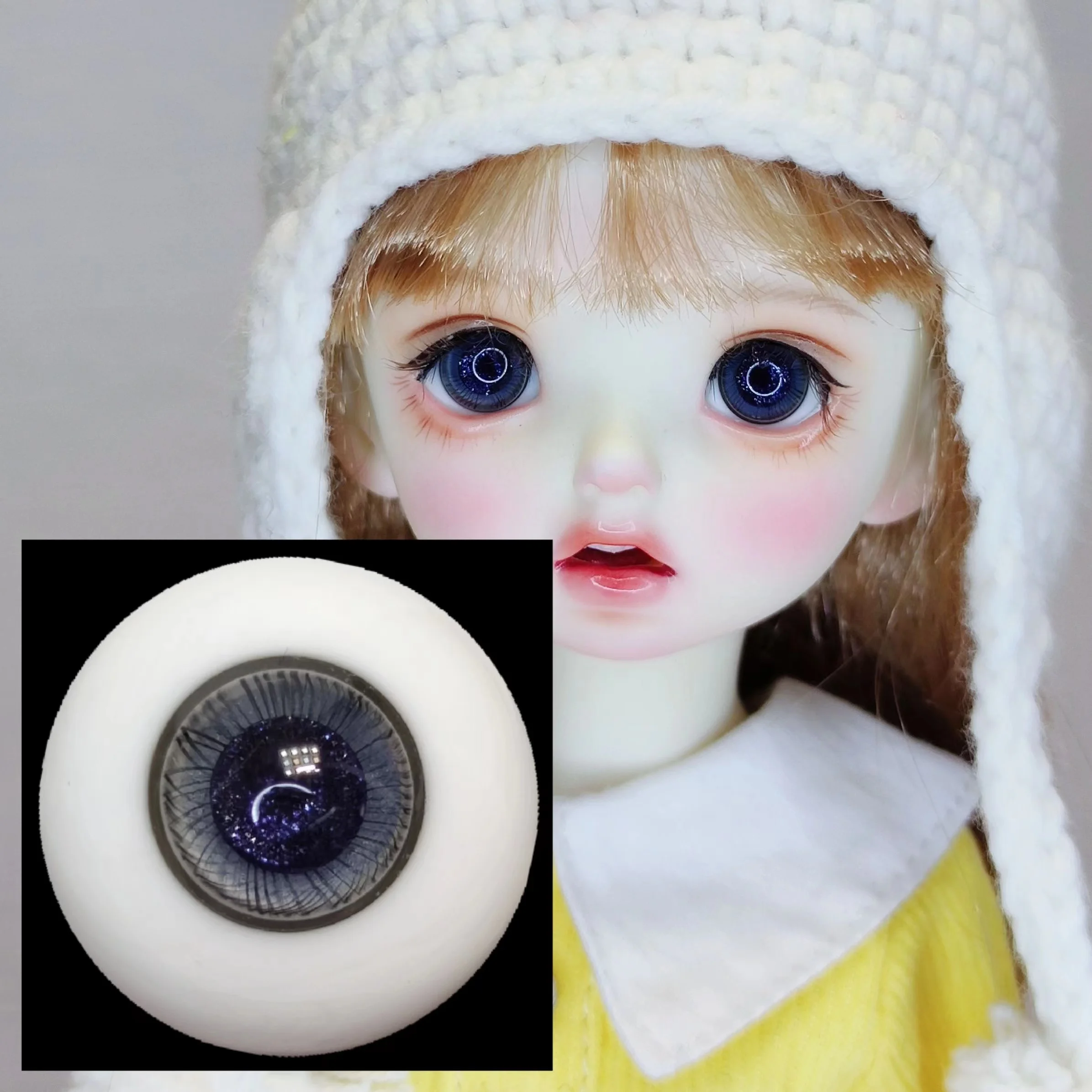 

BJD Glass Eyes Blue Starry Sky 12mm 14mm 16mm 18mm Small Iris Normal Iris Doll Eyeball