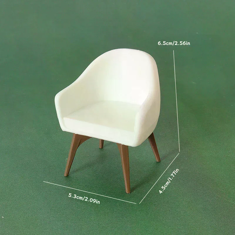 1/12 دمية كرسي صغير نموذج دمية أثاث غرفة المعيشة الديكور دمى منزل المشهد الصغير البناء الدعائم #6