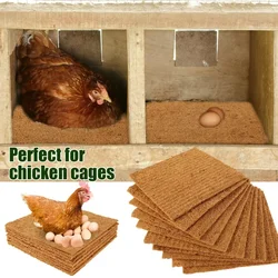 1/6Pcs Natural Coconut Palm Chicken Nesting Pads Hens Nest Bedding Mats Multi-role Poultry Supplies for Laying Eggs Chicken Coop
