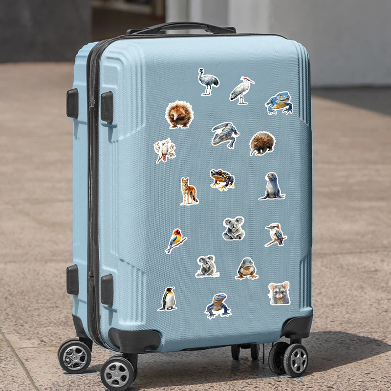 50 قطعة الكرتون أستراليا الكنغر كوالا الكتابة على الجدران ملصقات DIY بها بنفسك الزخرفية الغيتار خوذة الدراجة البخارية محمول مقاوم للماء الشارات الاطفال اللعب