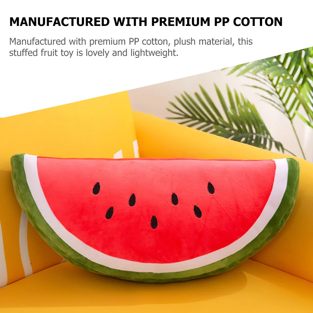 Watermelon Pillow Kids Summer Toys Artificial Fruit Animals for Throw Pillows Couch Stuffed Lovely Plush Food Girl