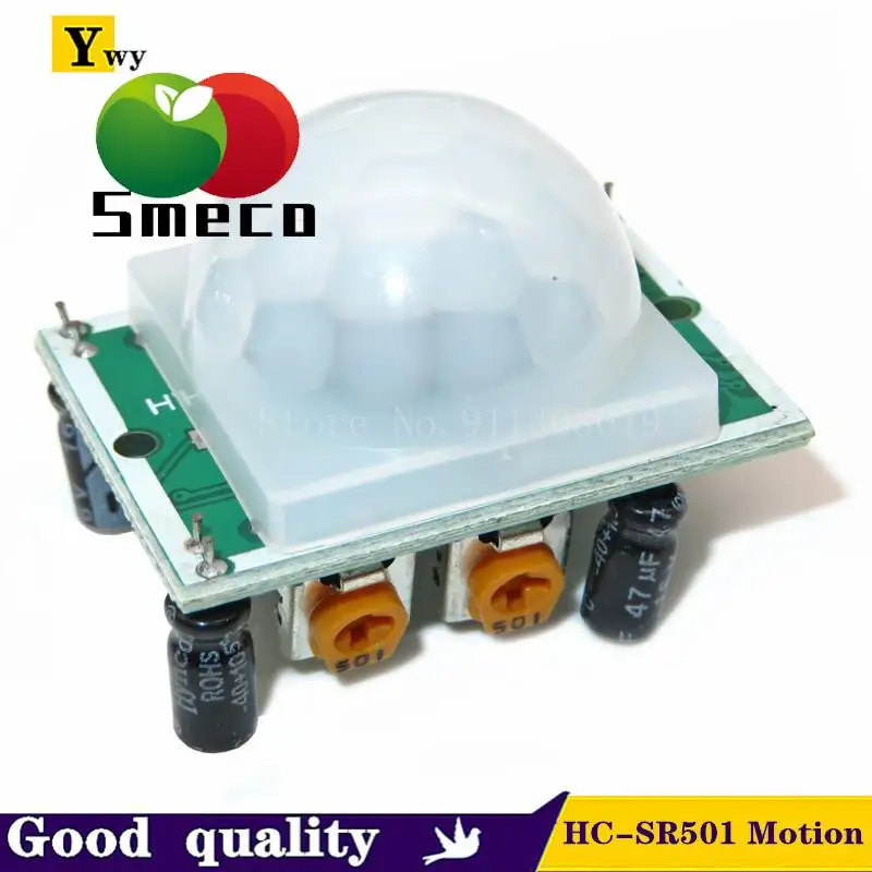 

HC-SR501 Adjust IR Pyroelectric Infrared PIR Motion Sensor Detector Module SR501