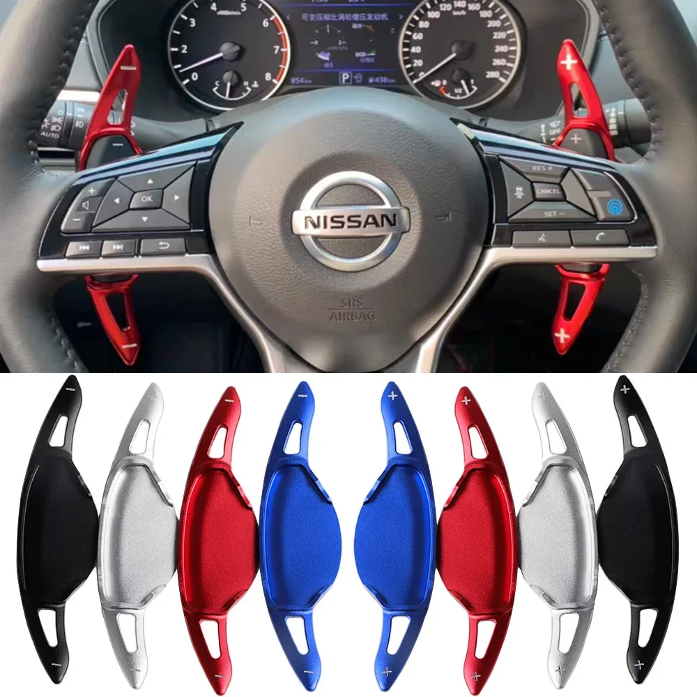 

Car Steering Wheel DSG Shift Paddle Extender Shifter Sticker For Nissan Altima Platinum SR SL Juke Qashqai Rogue AWD Accessories