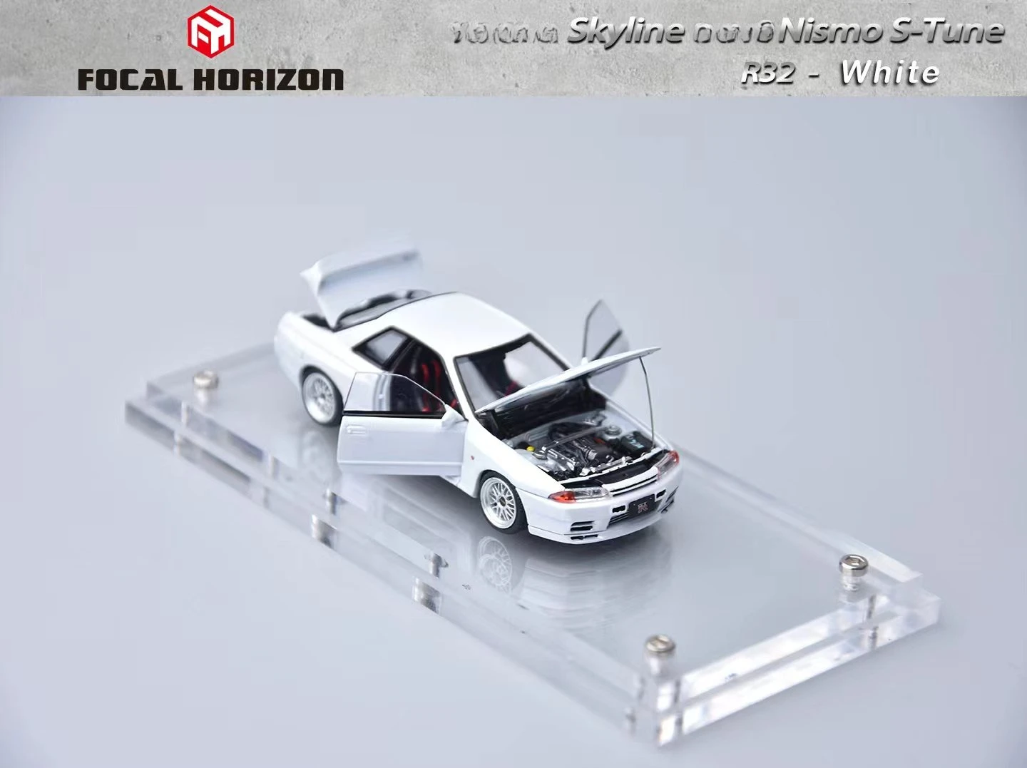 Focal Horizon FH 1:64 Skyline R32 Nismo S-Tune Bayside White
