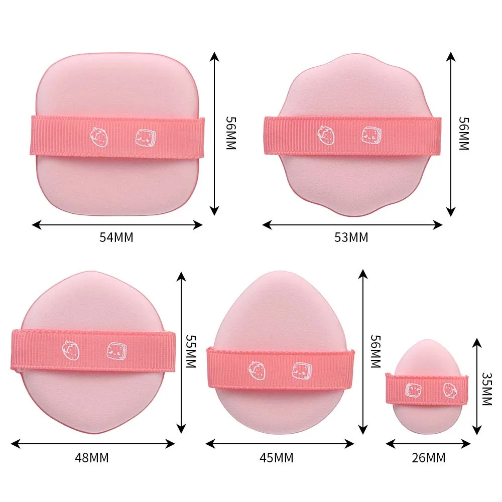 Maquiagem Puff Esponja Combinação Set, Soft Air Cushion, Foundation Concealer Tool, Pequeno Médio e Grande, 10Pcs