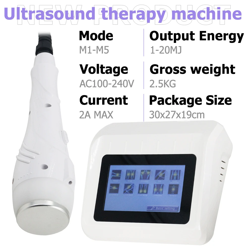 20MJ Physiotherapy Ultrasonic Instrument For Relieving Muscle Pain Body Massage Health Care Ultrasonic Therapeutic Massager New