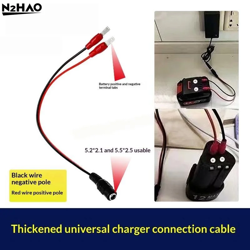 1pcs Portable Charger 18/21V/24V Lithium Dual-head Charger Overload Protection Universal Battery Charger Plug-in Charger
