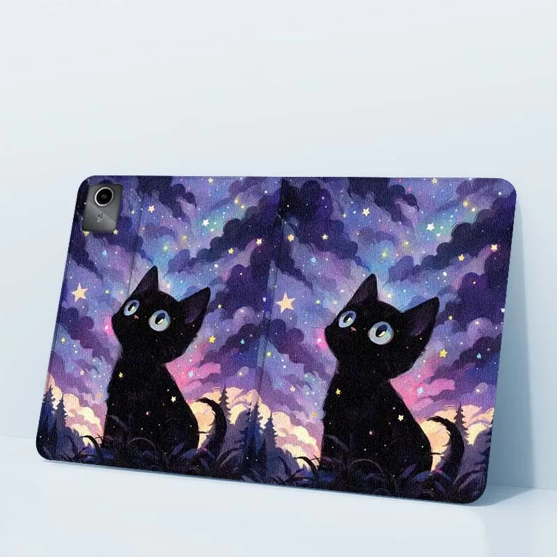 

Anime Cat Cute Art Tablet Case For Xiaoxin Legion Tab Y900 Y700 K10 M10 P11 Pad Pro GT Plus 3rd Gen 4 8.8 11 11.5