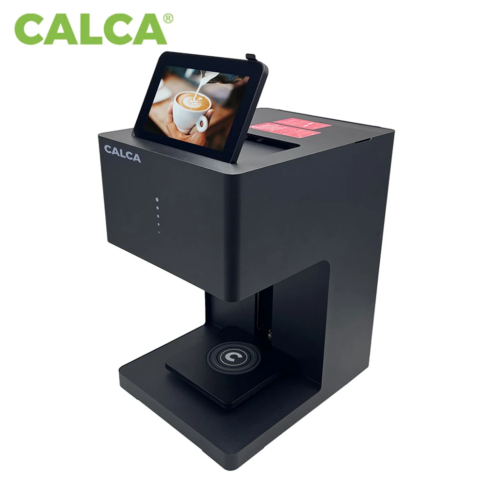 

CALCA Food-Grade WiFi 600dpi Coffee Latte Art Printer for DIY Pictures/Patterns on Coffee Dessert Cake and Cookies Cafe Shop Use