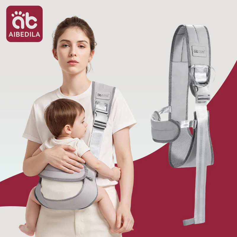Baby Carrier Kids Waist Stool with Waist Protection Baby Strap Adjustable Front Holding Type Big Baby Carrier