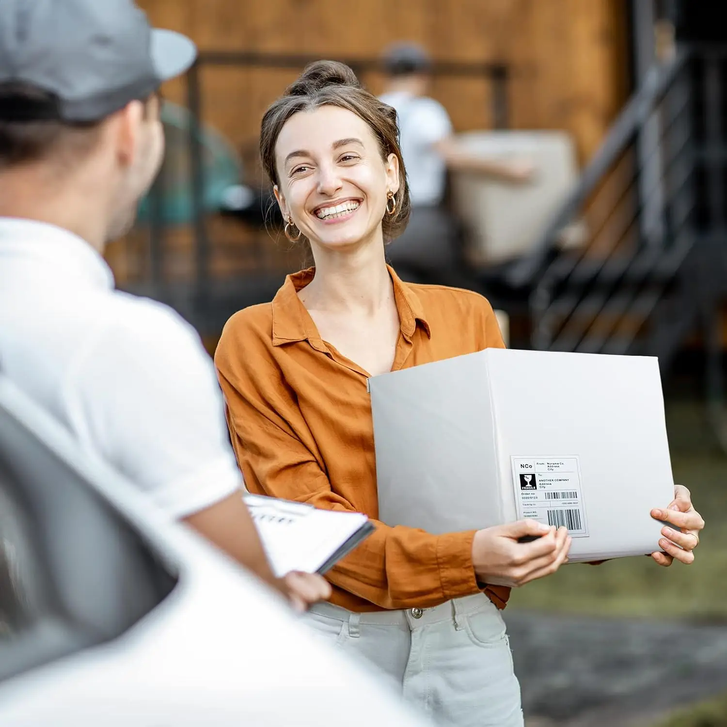 Envelopes de correio brancos à prova d'água, 100 peças, sacos de correio com vedação autoadesiva para embalagem de envio, envelope para pequenas empresas