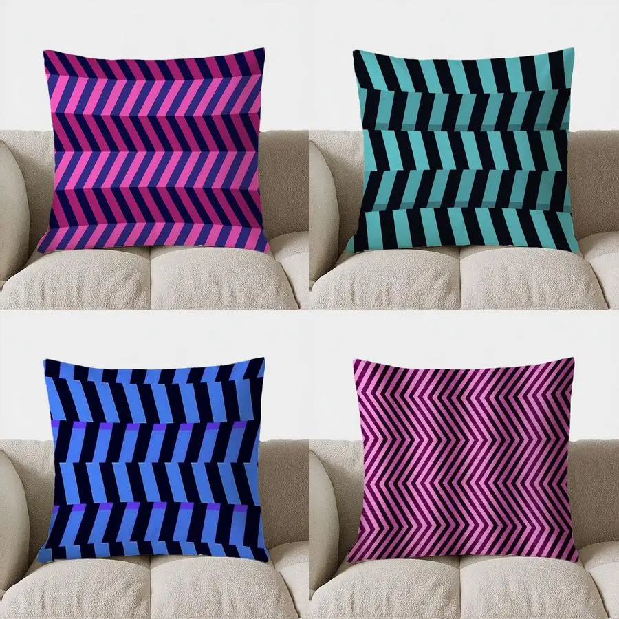 

Home Decor Geometric Pattern Throw Pillow Covers Pattern Cushion Cover Suitable for Sofa Bedroom Car Pillow Cover