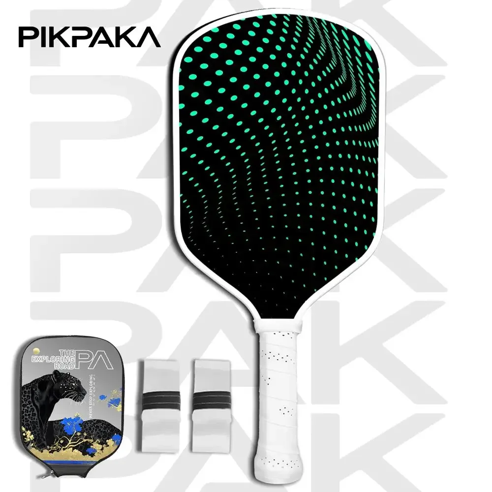 

Fashion color grid Pickleball Paddle Set USAPA Approved T700 Carbon Fiber Unibody Thermoformed with 16MM Honeycomb Core Power