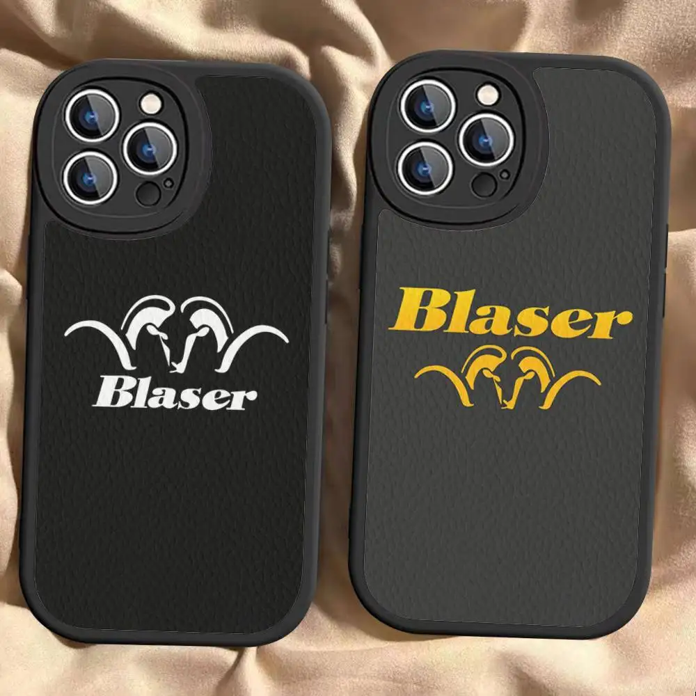 

Blaser Usa Rifles Phone Case For IPhone 16 15 14 11 12 13 Pro Max Plus Back Leather Shell