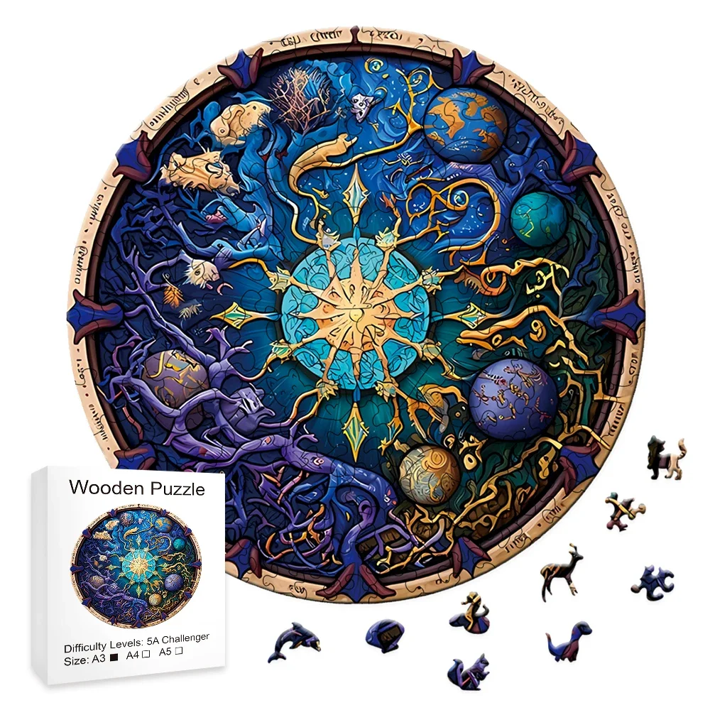 

Unique Yin Yang Wooden Jigsaw Puzzle Perfect Gift For Adults And Kids To Stimulate Mind And Reduce Stress