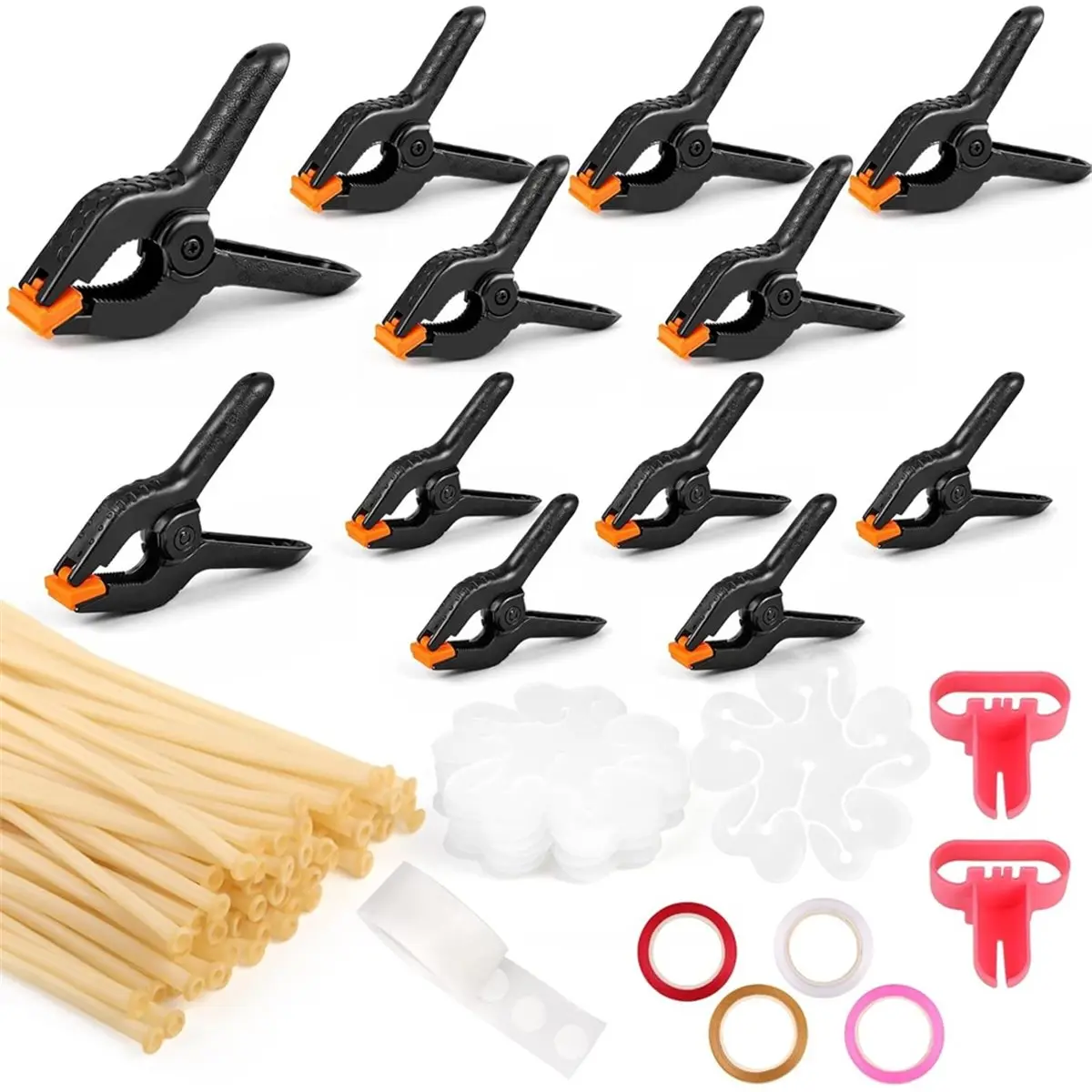 2026 New 12 Pack Balloon Arch Clips ,Heavy Duty Clips, Balloon Arch Set for Framed Backdrop Decorations Parties Photography DIY