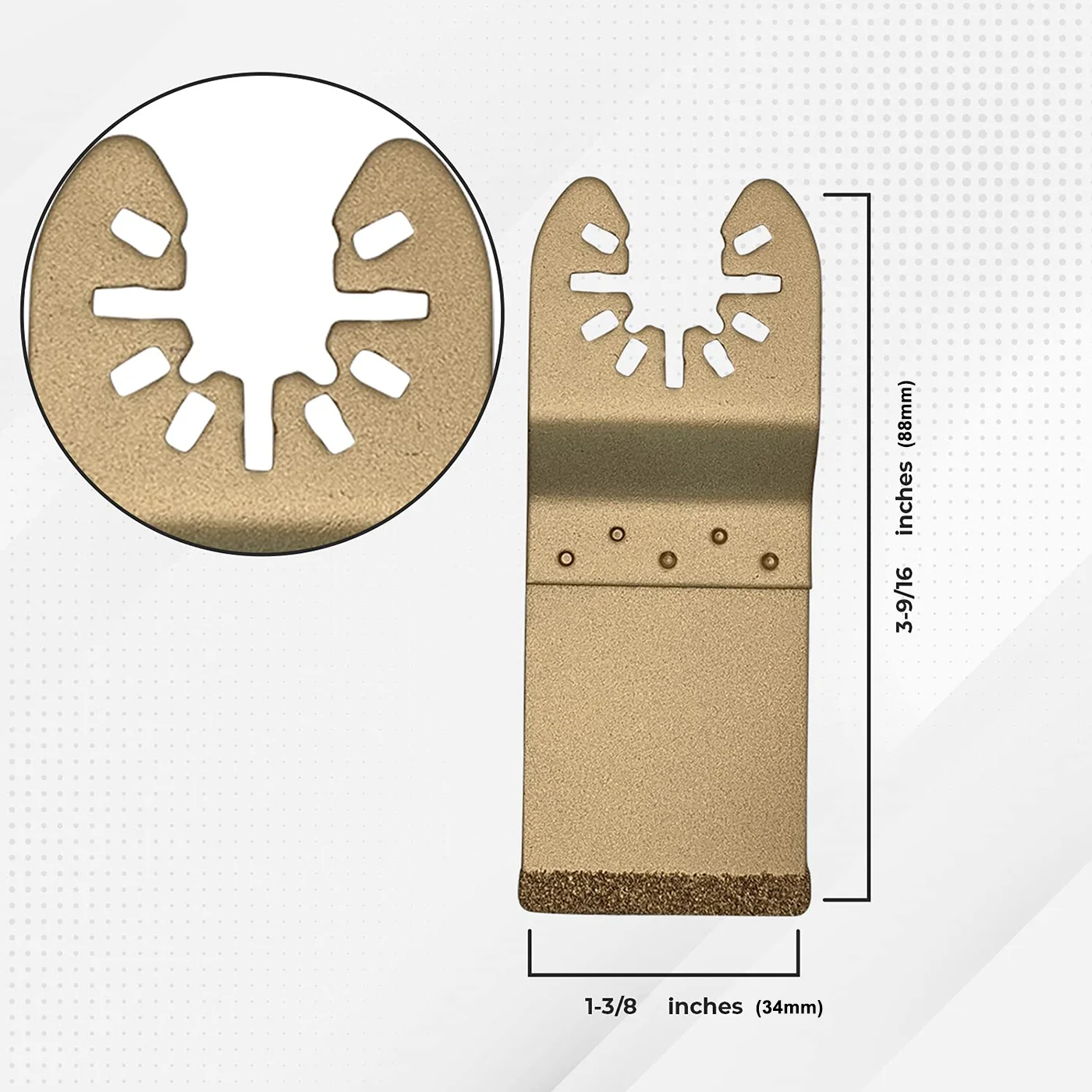 Алмазное осциллирующее лезвие, заподлицо, осциллирующие многофункциональные пилы для удаления затирки, чистящий раствор, 3 шт.