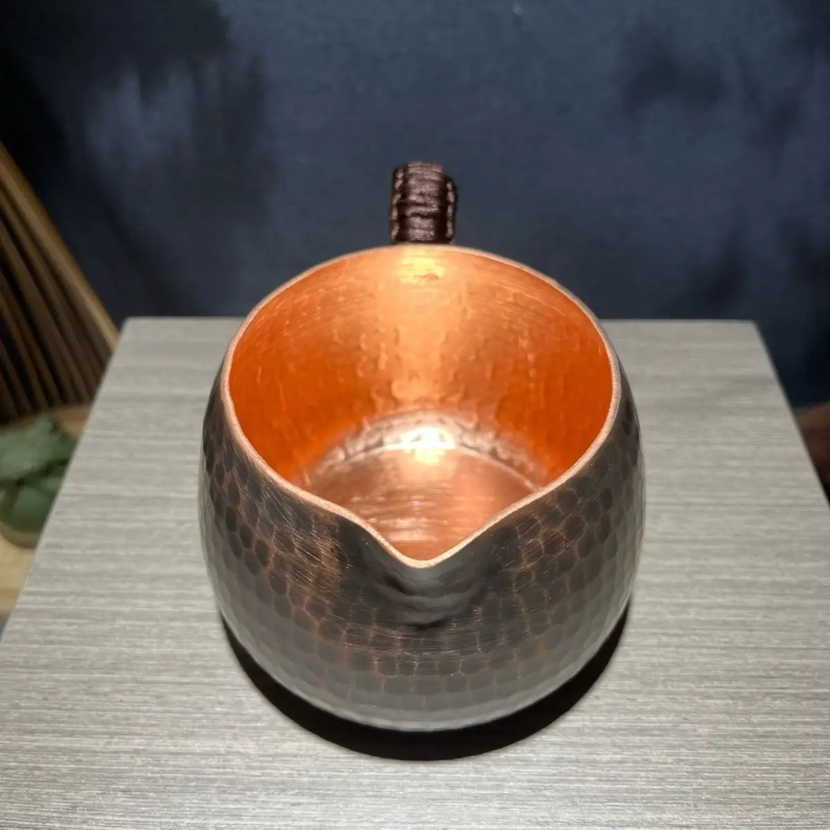 400 ml handgefertigte Kupfer-Teetasse, verdickte Wasserbecher