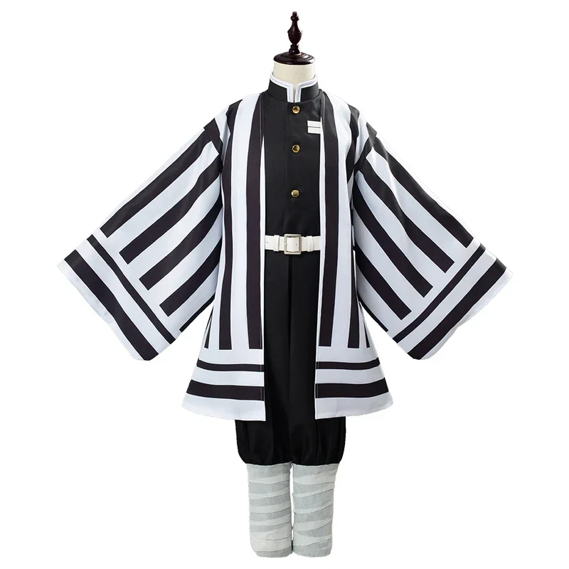 Kids Children Anime Japanese Anime Kimetsu No Yaiba Iguro Obanai Cosplay Costume Kimono Uniform Outfits