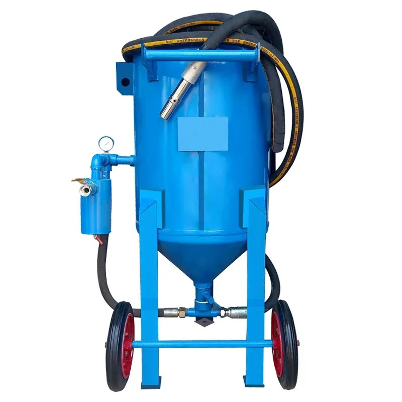 

Rust mobile, sandblasting machine, high pressure manual sandblasting tank, water shot blasting sand