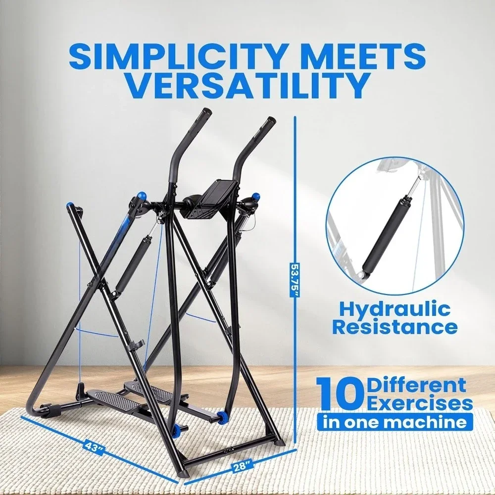 Glider Elliptical Hybrid Exercise Machine Plate for Home Gym, Pacer or Sprinter Model - Low-Impact Cardio ,Customized