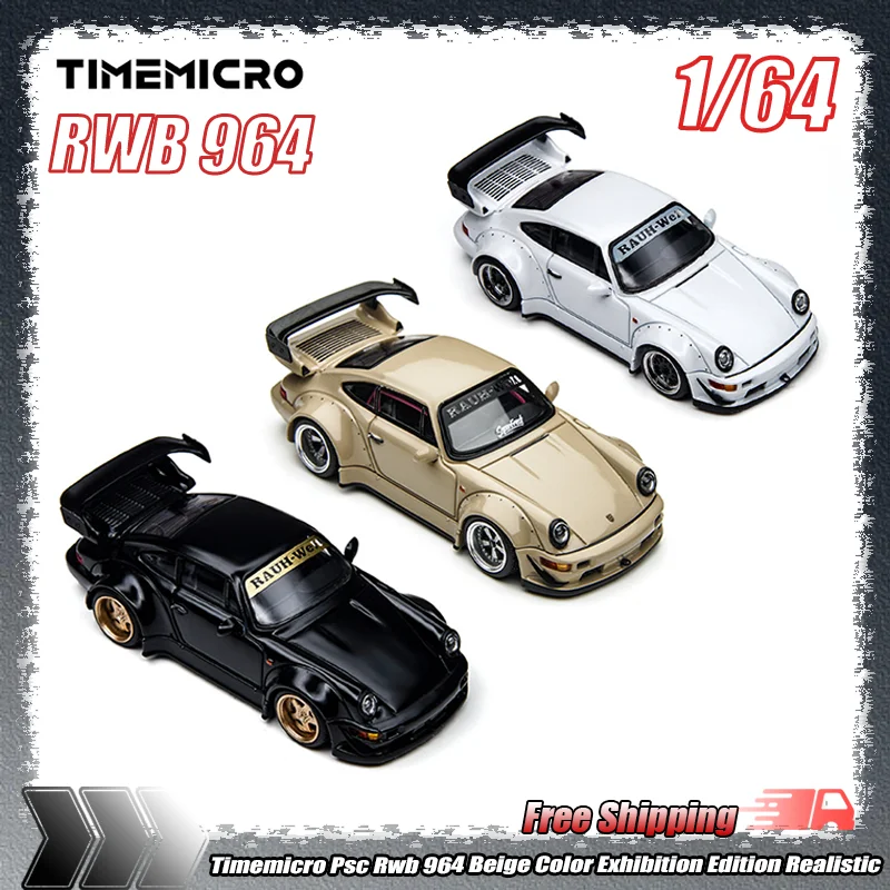 

Timemicro Psc 1:64 Rwb 964 Beige Color Exhibition Edition Realistic Alloy Miniature Die-Cast Model Collection Display Item Gifts