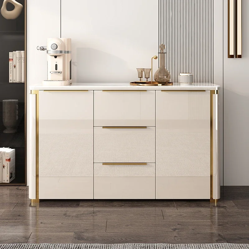 

Nordic style light luxury dining side cabinet living room against the wall household shelf modern simple tea cabinet wine cabine