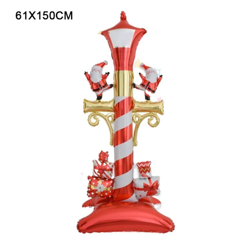 الألومنيوم فيلم عيد الميلاد احباط بالون حزب الدعائم كبيرة الحجم شجرة عيد الميلاد بالون نفخ DIY سانتا كلوز بالونات