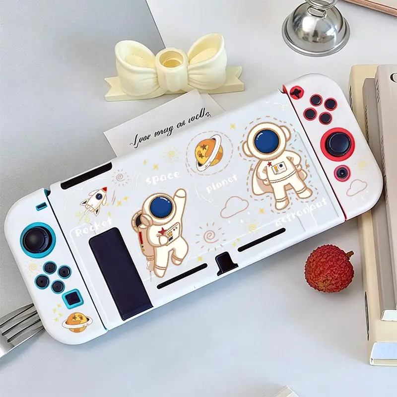Ultra-slim Shock-absorbing Case TPU Split Protective Case for Nintendo Switch NS Game Console Anti-Scratch Shell Protector