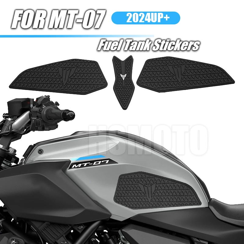 Motorcycle Fuel Tank Stickers Waterproof Durable Pad for Yamaha MT07 MT-07 2024 2025 Impact-Resistant Decal Easy Install
