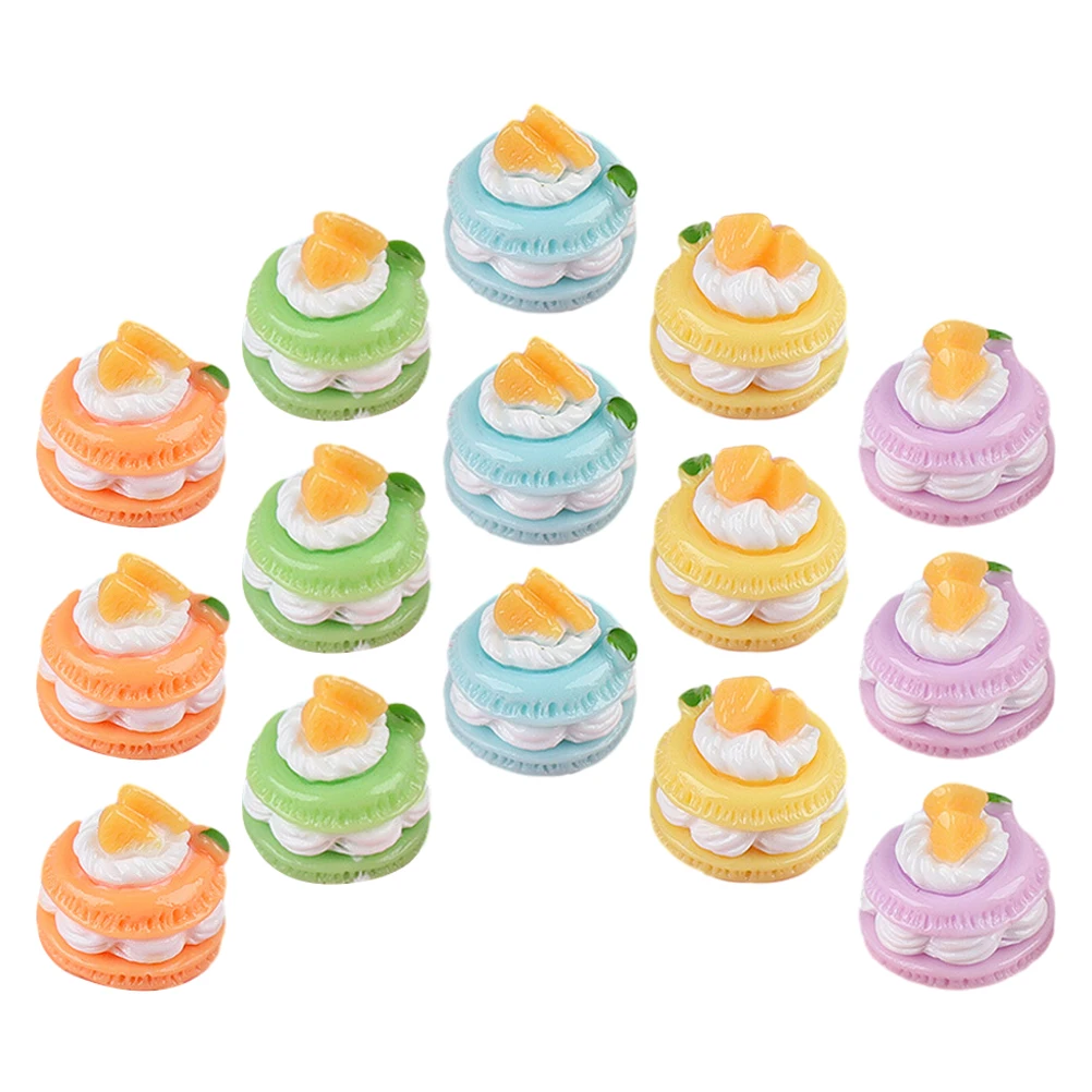 

18 Pcs Simulation Small Cake Artificial Dessert Food Photo Prop DIY Accessories Mousse Lifelike Cakes Decorations Home Kitchen