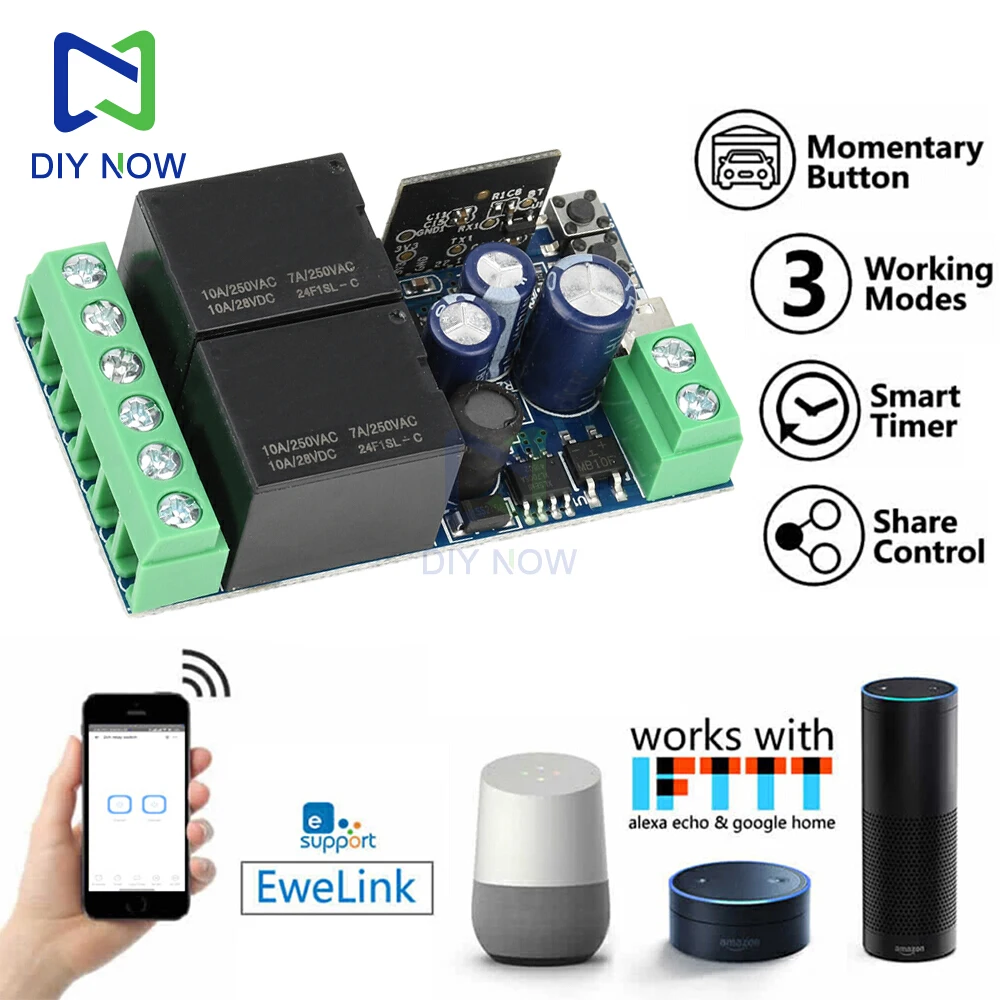 Dc 5V 2-Way 10A Rel…