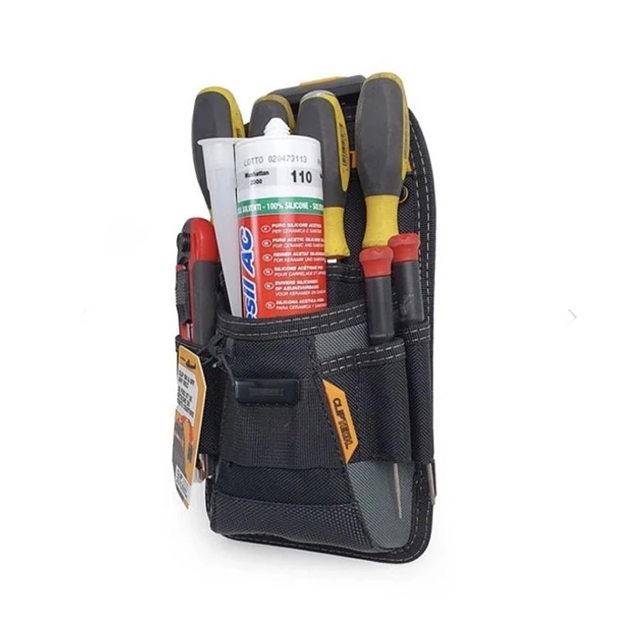 ToughBuilt TB-CT-22 Technician Pouch with ClipTech 11 Pockets and Loops Adjustable Holster, Snug-fit Screwdriver Loops