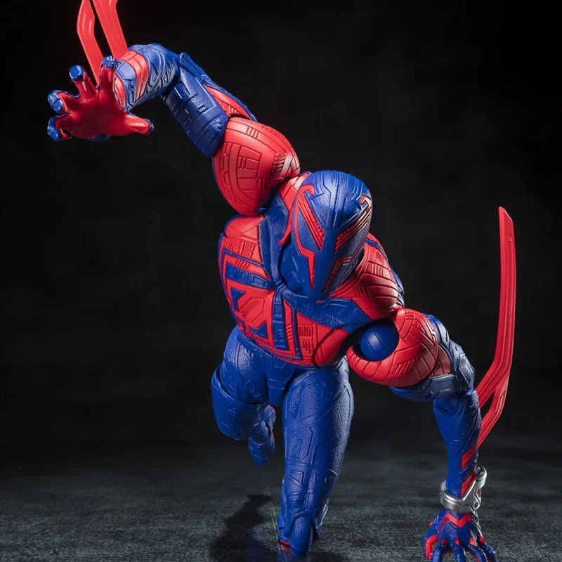 Shf Anime Spider-man 2099 Figuarts Action Figures Miles Spider Figurine Spiderman Figure Pvc Model Doll Collectible Toys Gift Ko