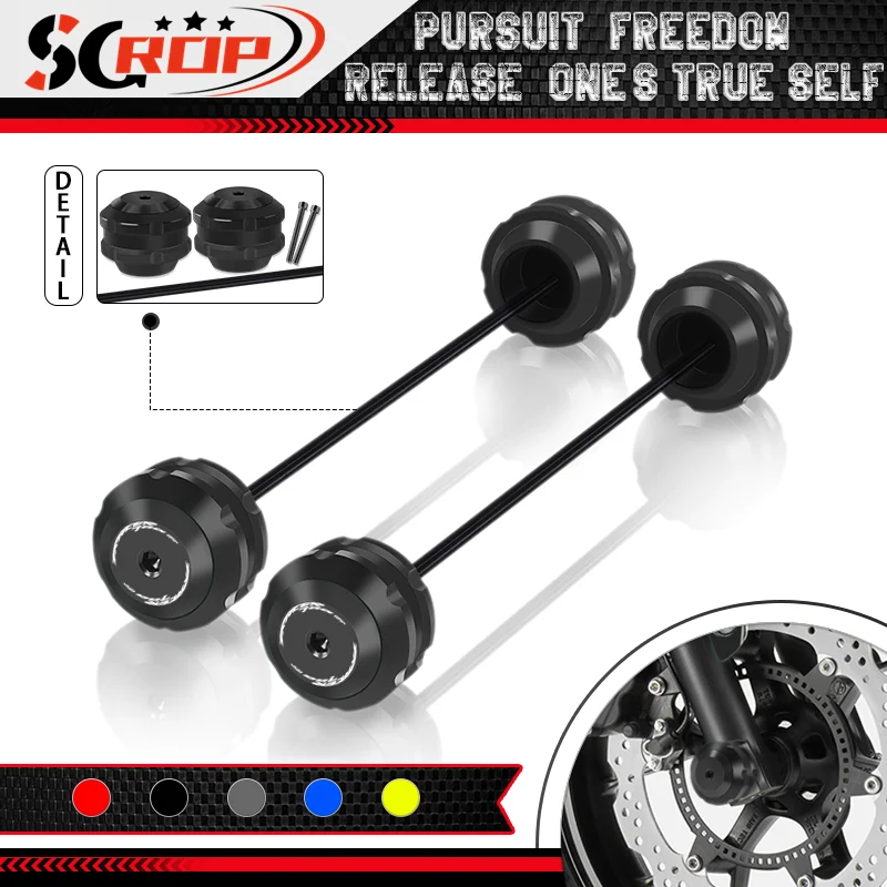 

Motorcycle CNC Anti-drop Front Rear Wheel Protector For YAMAHA TRACER Tracer700GT 2019-2024 Wheel Fork Axle Crash Sliders Pad