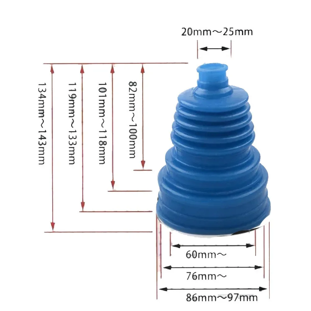 Universal Silicone CV Constant-Speed Dust Cover, Joint Boot, eixo de transmissão, apto para todos os carros, alta qualidade, novo