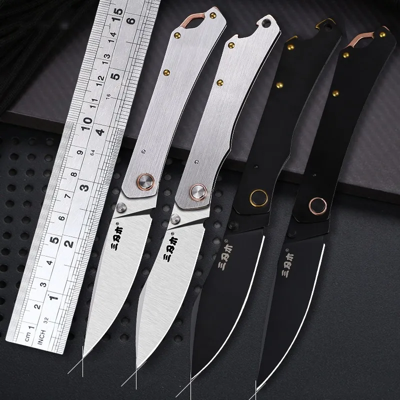 SANRENMU 9306/9305 Складной нож высокой твердости Острый портативный карманный нож Открытый ежедневный домашний кемпинг Нож для резки мяса и фруктов SANRENMU 9306/9305 Складной нож высокой твердости Острый портативный карманный нож Открытый ежедневный домашний кемпинг Нож для резки мяса и фруктов