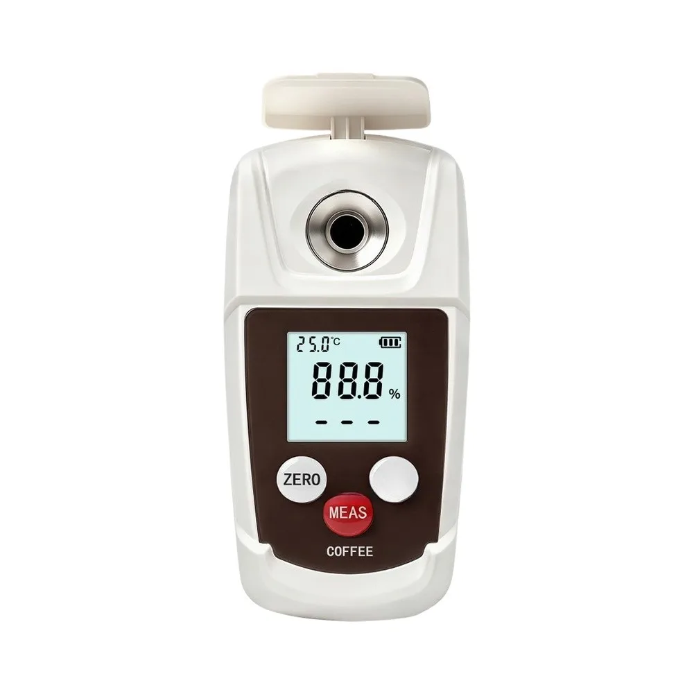 Portable Coffee Refractometer Digital Display 0-22% Range for Brew Standardization and Beverage Quality Control